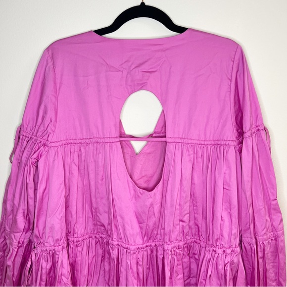 Aje Overture Gathered Smock Puff Sleeve Mini Dress Size 10 US - Picture 7 of 11